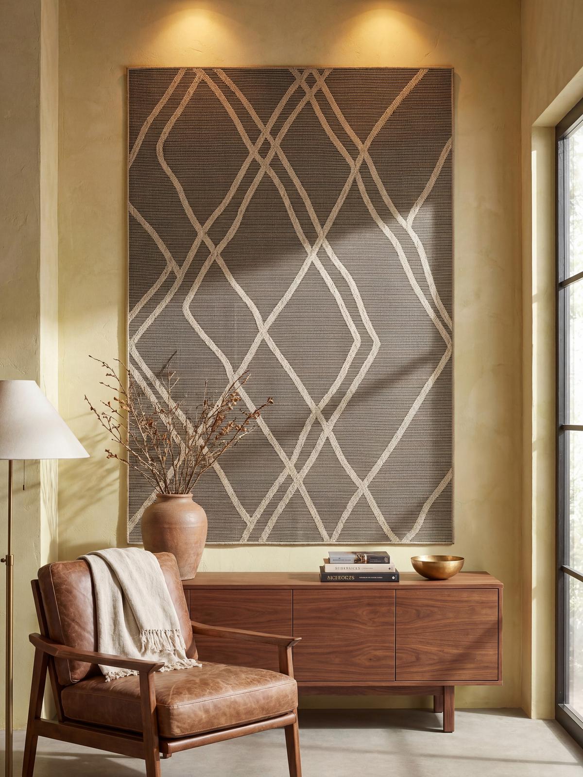 FLACHWEBTEPPICH Berber BORNO Polypropylen Schwarz 140 x 200 cm - Schwarz, Textil (140/200cm) - KADIMA DESIGN