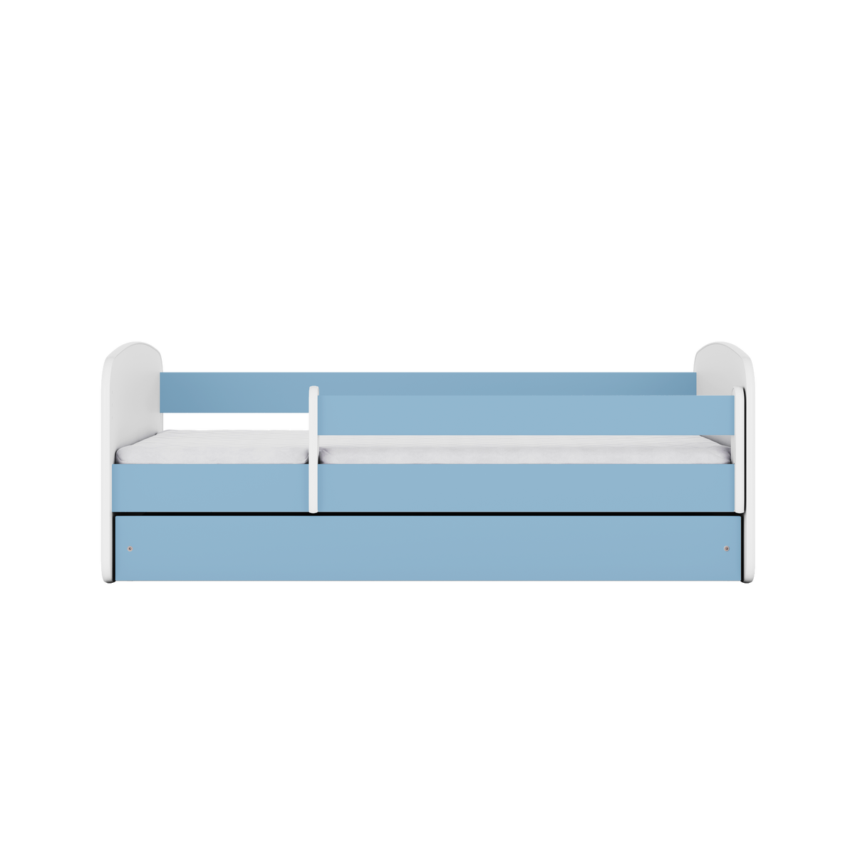 KINDERBETT ohne Muster mit Schublade 160/80 Blau 90/61/164 - Blau, Holzwerkstoff (80/160cm) - RAUMHIRSCH FURNITURE