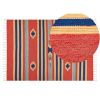 KELIM-TEPPICH Hatis 200/140 cm - Multicolor, Textil (140/200cm) - Beliani