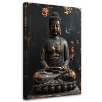 LEINWANDBILD Zen und Orientalisch 80x120cm - Schwarz, Textil (80/120cm) - Feeby