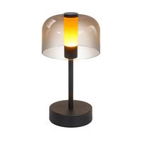 TISCHLAMPE Tovek 13/13/24.5 cm - Schwarz, Metall (24.5/13/13cm) - ZMH