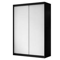 KLEIDERSCHRANK CAMARO 150 cm Schwarz / Weiß - Schwarz/Weiß, Holzwerkstoff (150/215/59cm) - Lookway