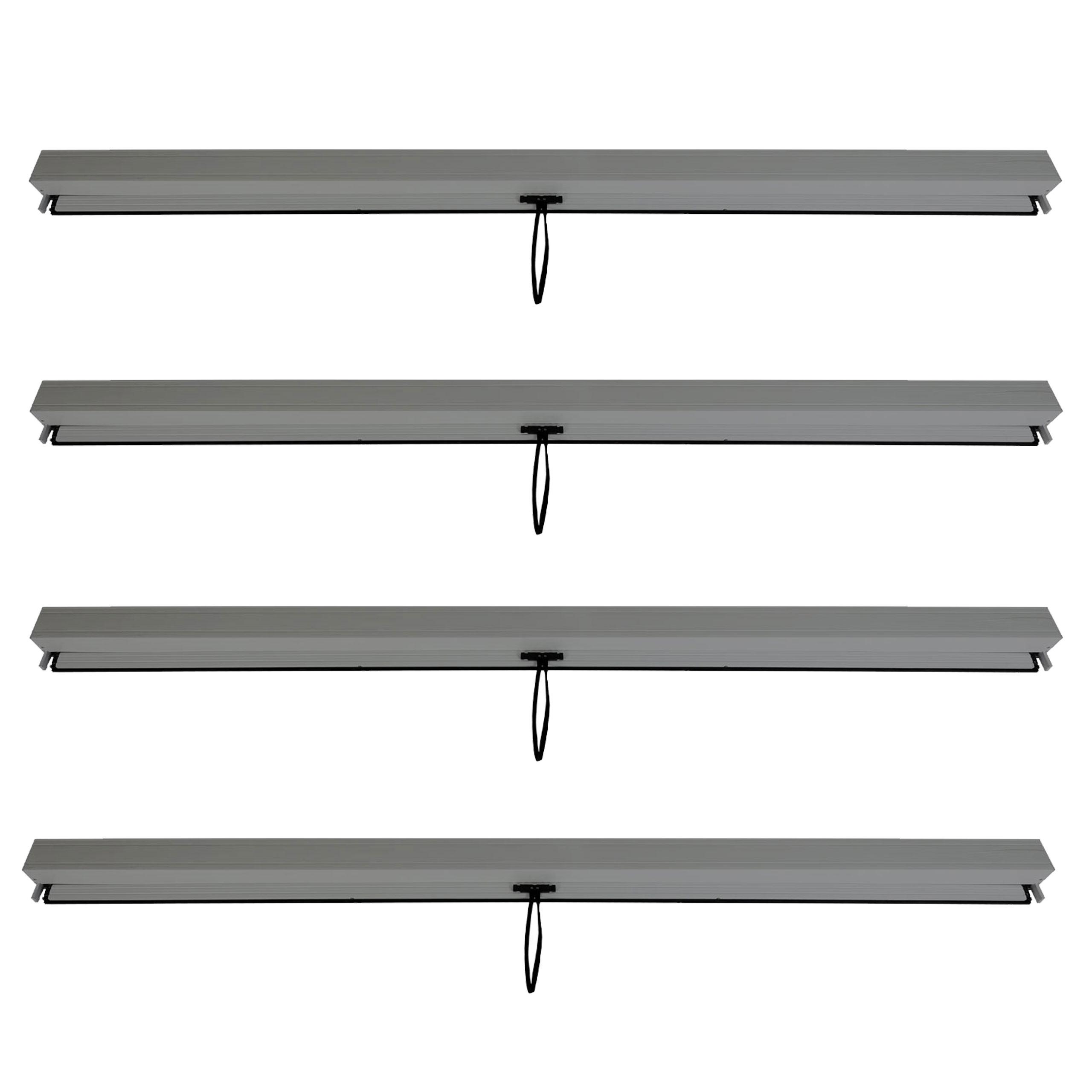 SEITENWAND FÜR PERGOLA 4ER Anthrazit 4er-Set - Anthrazit, Textil (271/205/1cm) - MCW