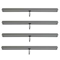 SEITENWAND FÜR PERGOLA 4ER Anthrazit 4er-Set - Anthrazit, Textil (271/205/1cm) - MCW