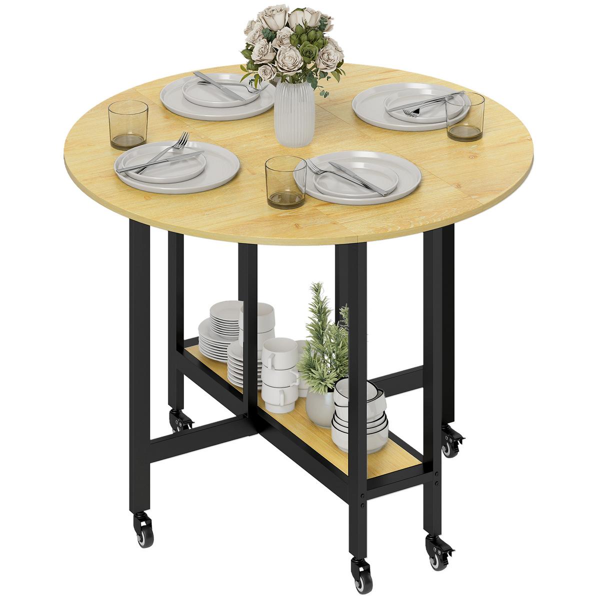 ESSTISCH Rhyvyn 100/100/75 cm - Braun, Holz (100/100/75cm) - ZMH