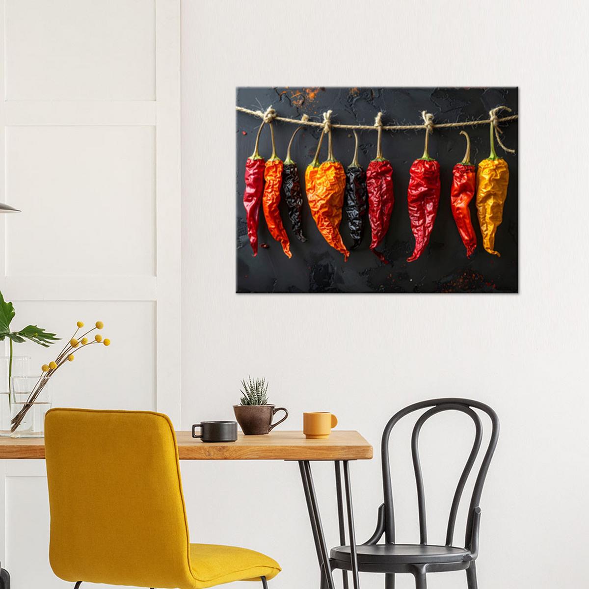 LEINWANDBILD Essen & Trinken 30x20cm - Rot, Textil (30/20cm) - Feeby
