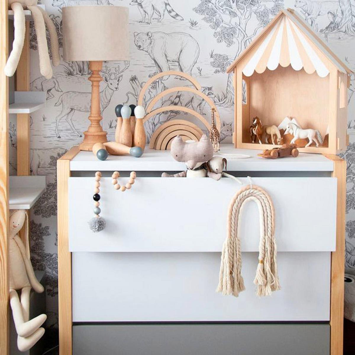 KOMMODE Weiß und grau - Weiß, Holzwerkstoff (100/86.5/50cm) - Petits-meubles