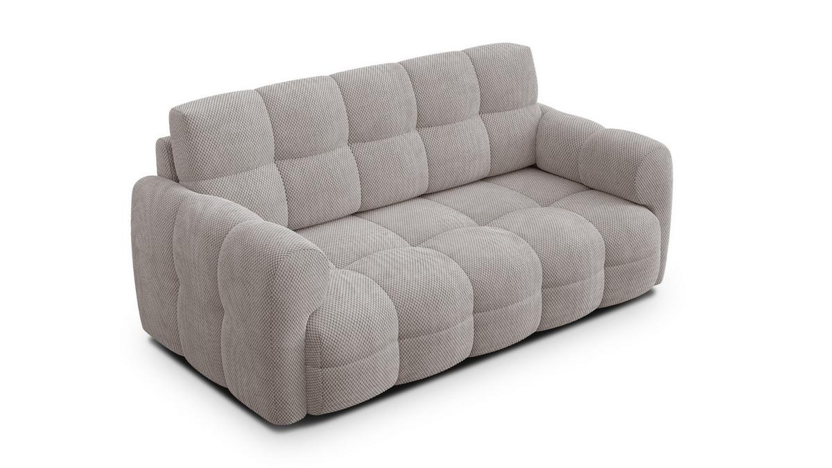 SOFA MELLOW 2,5-Sitzer, beige - Beige/Schwarz, Holz/Textil (183/87/98cm) - Wozimo