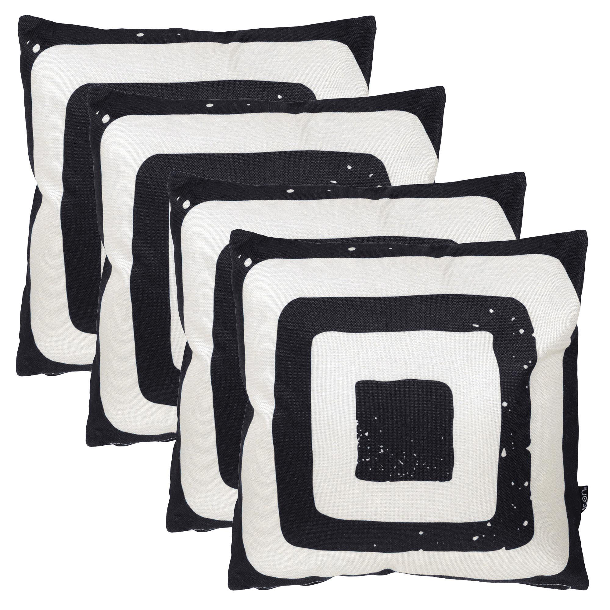 OUTDOORKISSEN 4er Set - Schwarz, Textil (43/43cm) - icon