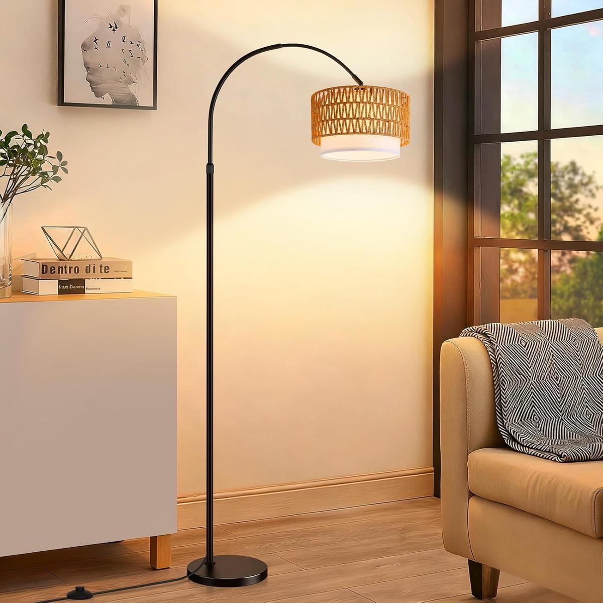 STEHLAMPE Dalyn 32/19/180 cm - Schwarz, Metall (32/19/180cm) - ZMH