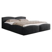 POLSTERBETT Mirala - Eichefarben/Dunkelgrau, Holz/Textil (180/200cm) - MIRJAN24