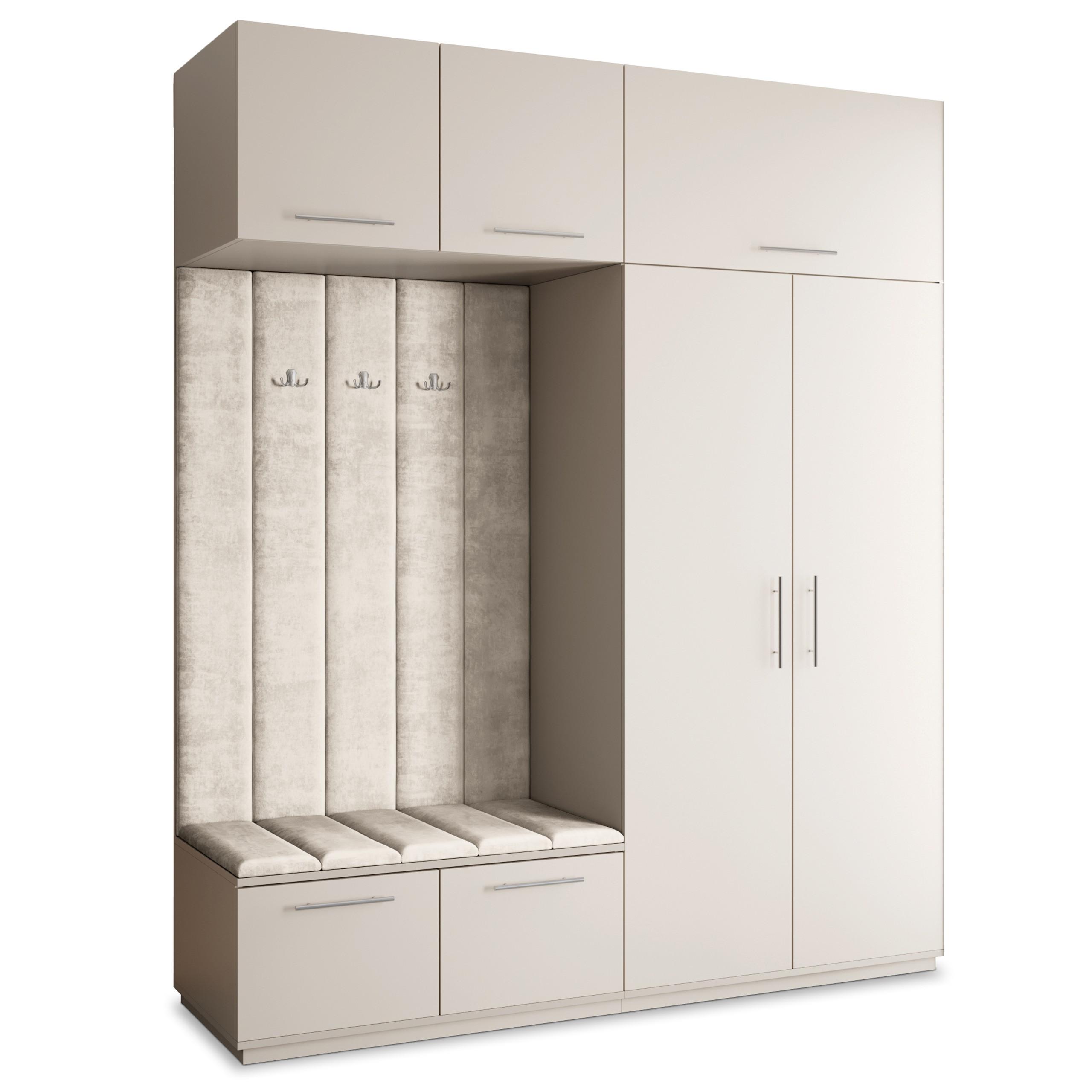 GARDEROBENSCHRANK REMA 200/240/60 cm Modern Kaschmir - Kaschmir/Beige, Holzwerkstoff (200/240/60cm) - MASSENO