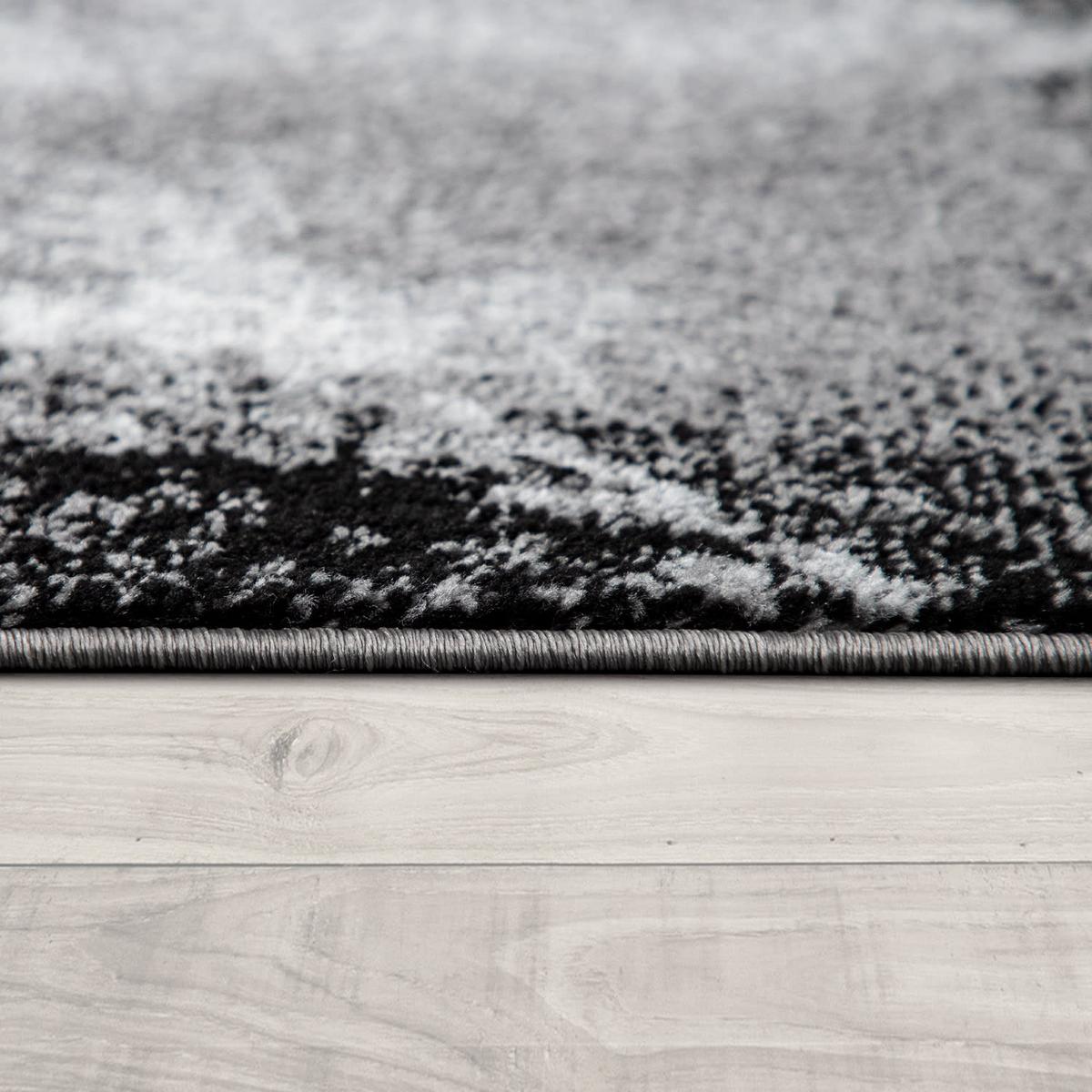 KURZFLORTEPPICH, abstrakt, aus Polypropylen, Dunkelgrau, 200 x 290 cm - Dunkelgrau, Textil (290/200cm) - KADIMA DESIGN