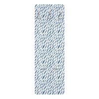 WANDGARDEROBE - Aquarell Regen in Indigo klein und groß 34/105 cm - Blau, Holzwerkstoff (34/105/1.6cm) - Bilderwelten