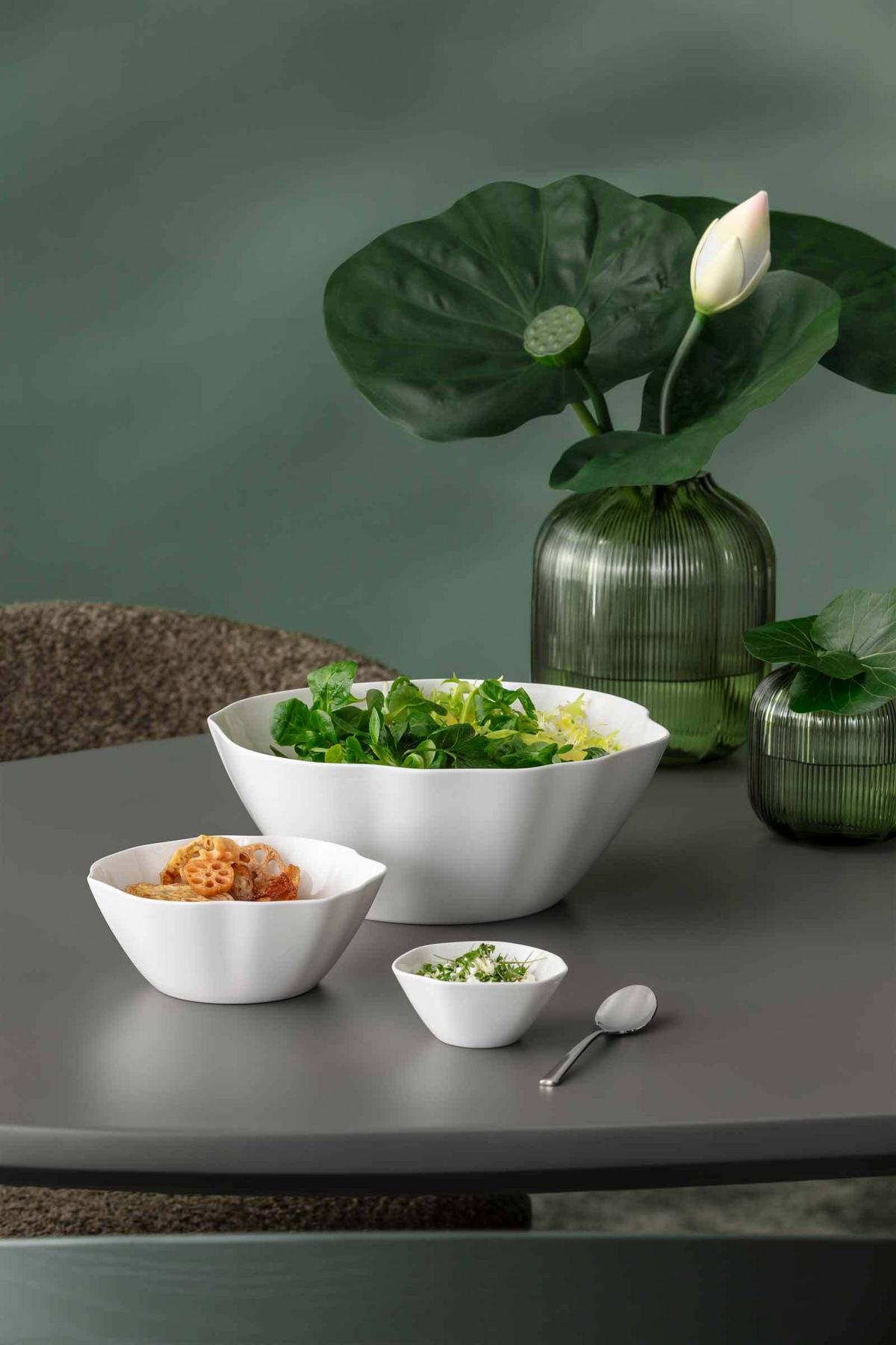 SALAT- / SERVIERSCHALE Pura weiß ø 26,1 cm - Weiß, Keramik (26.1cm) - Villeroy & Boch
