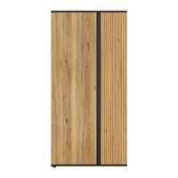 SCHRANK 2 Türen Pia Holz - Braun, Holzwerkstoff (95/196/55cm) - Petits-meubles