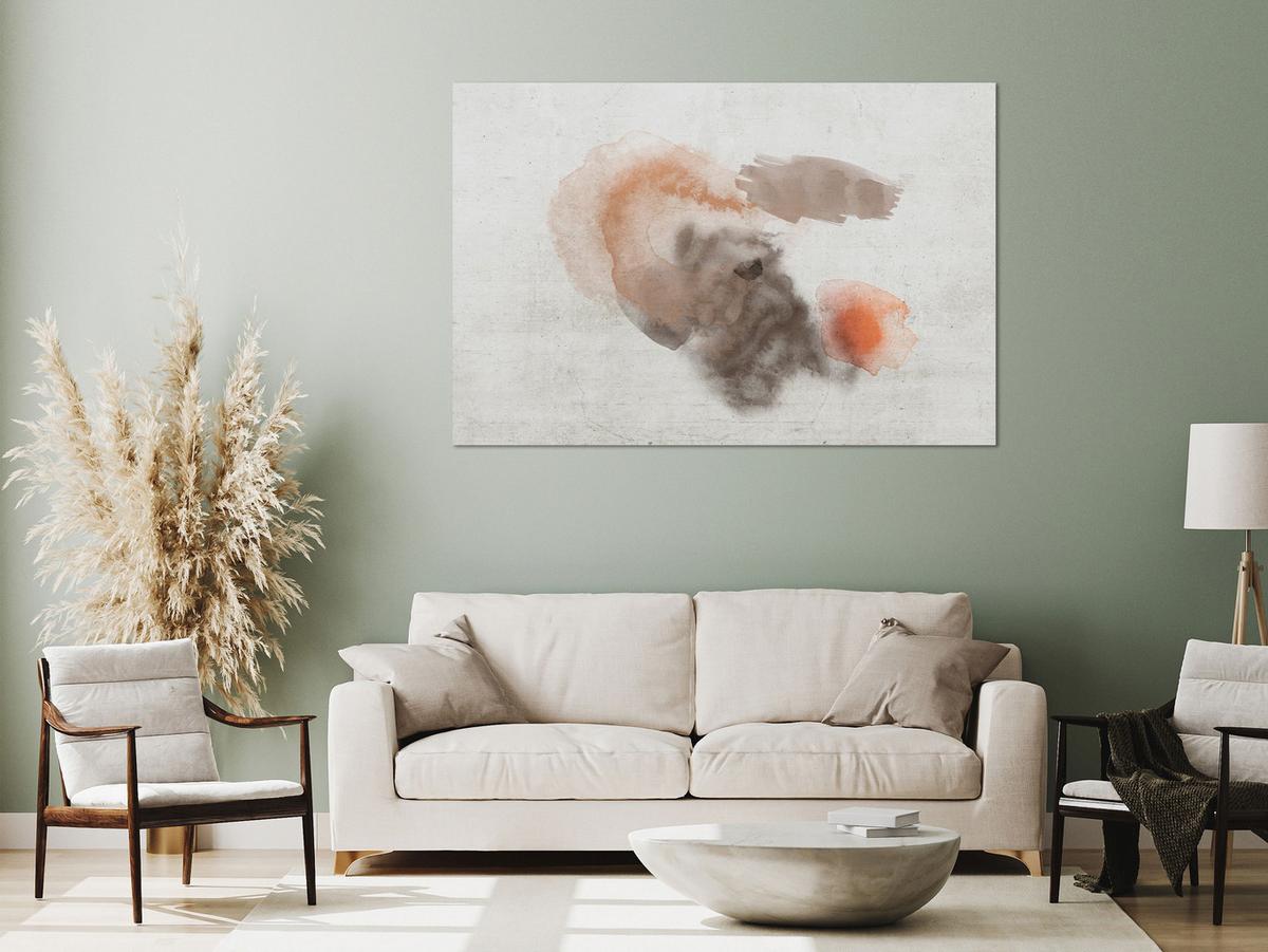 KUNSTDRUCK Grau 90/60 cm - Braun/Grau, Textil (90/60cm) - KUNSTLOFT