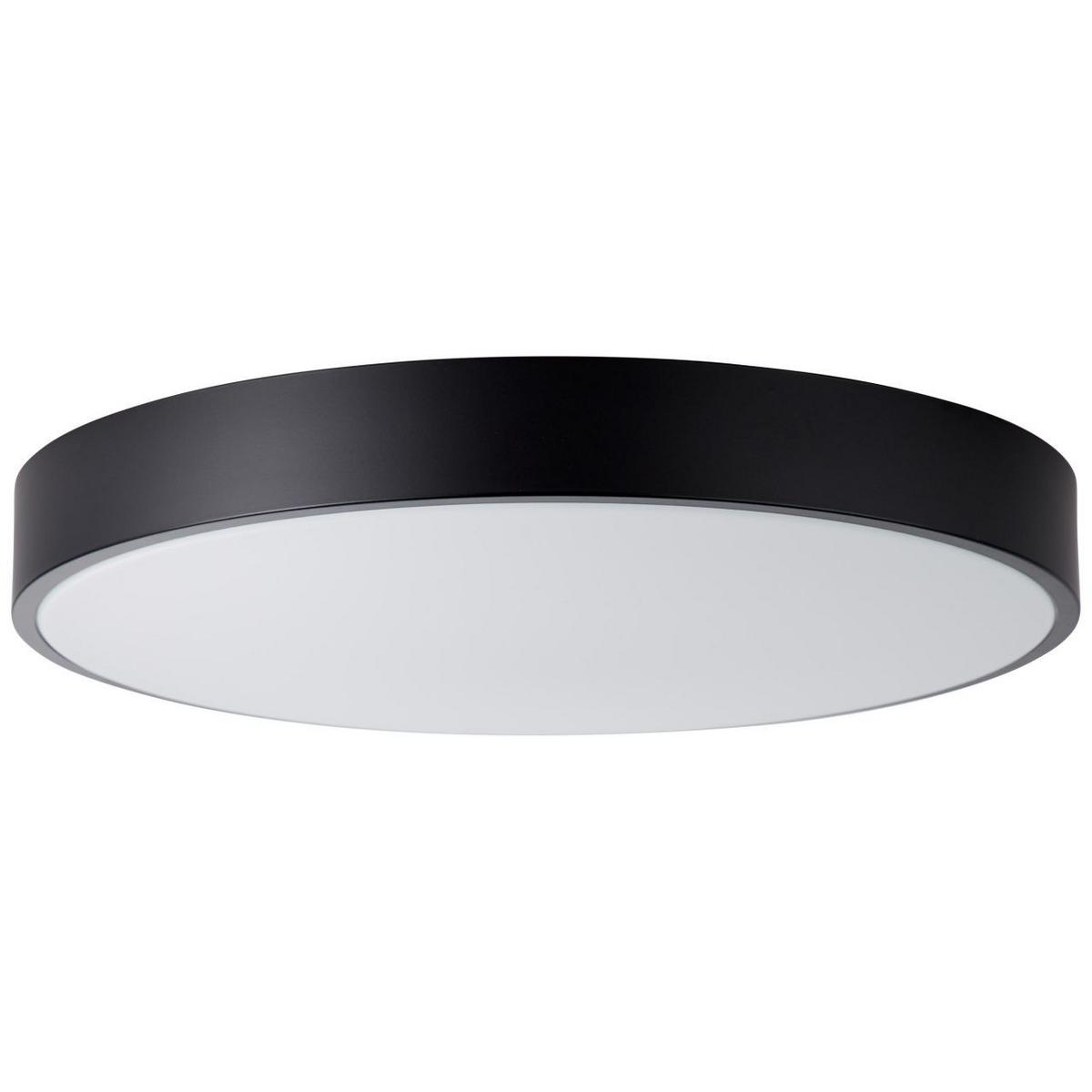 DECKENLEUCHTE Slimline G97014/76 - Schwarz, Metall (49/49/8.5cm) - Brilliant