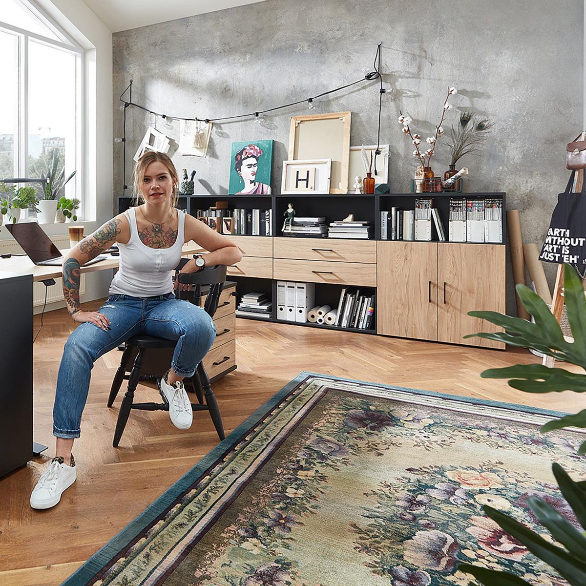 WEBTEPPICH Gabiro 72 200x285 cm - Multicolor, Textil (200/285cm) - THEKO