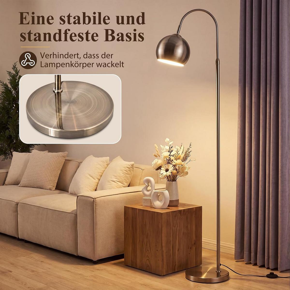 STEHLAMPE Vyvin 42/20/160 cm - Bronzefarben, Metall (42/20/160cm) - ZMH