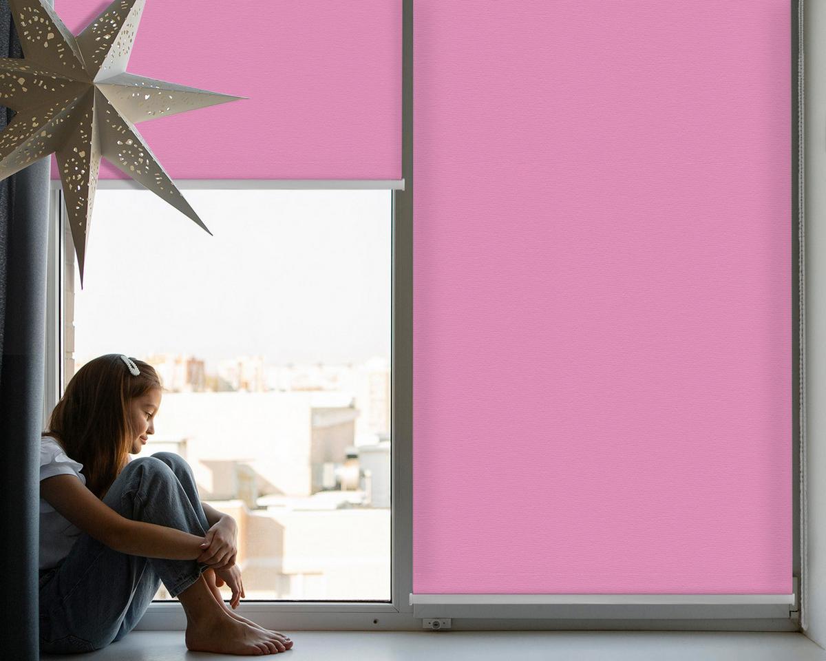 INNENROLLO - Fensterrollo - Rollo - 100x100 cm - Rosa - Pink, Kunststoff (100/100/0.5cm) - TULUP