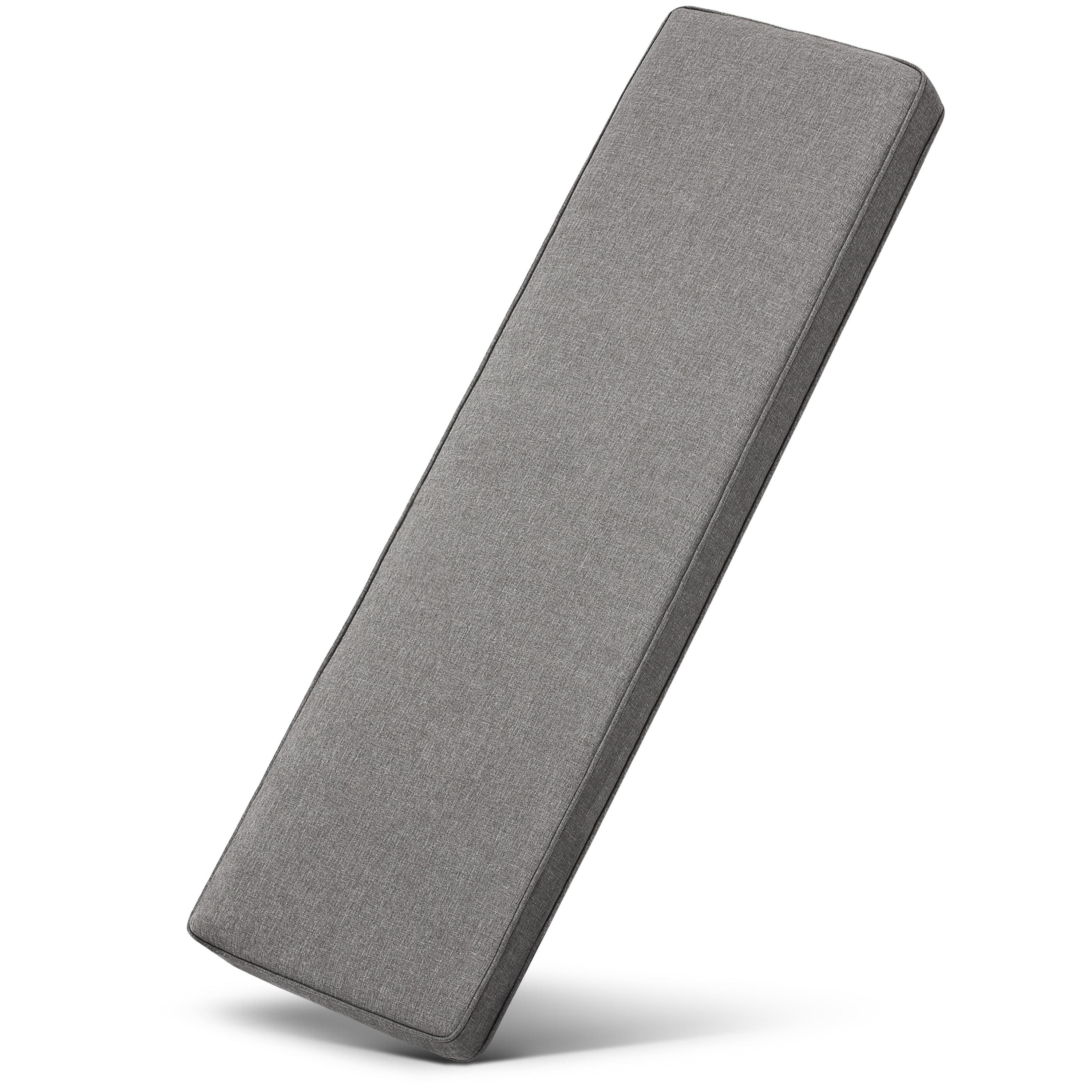 BANKAUFLAGE Calme BK 110x50x5cm Hellgrau - Hellgrau, Textil (50/110cm) - Beautissu 