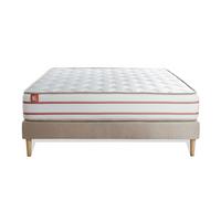 BETT Le Doux Memory-Schaum 160 x 200 cm h4 - Kit Bettgestell Beige - Beige, Karton/Holz (160/200cm) - Marmottes & Co