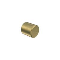 ENDSTÜCKE FÜR GARDINENSTANGEN 20 mm Ø, Santo Messing-Optik, Packung 2 Stück - Messingfarben, Metall (2.5/2.5/2.5cm) - INTERDECO