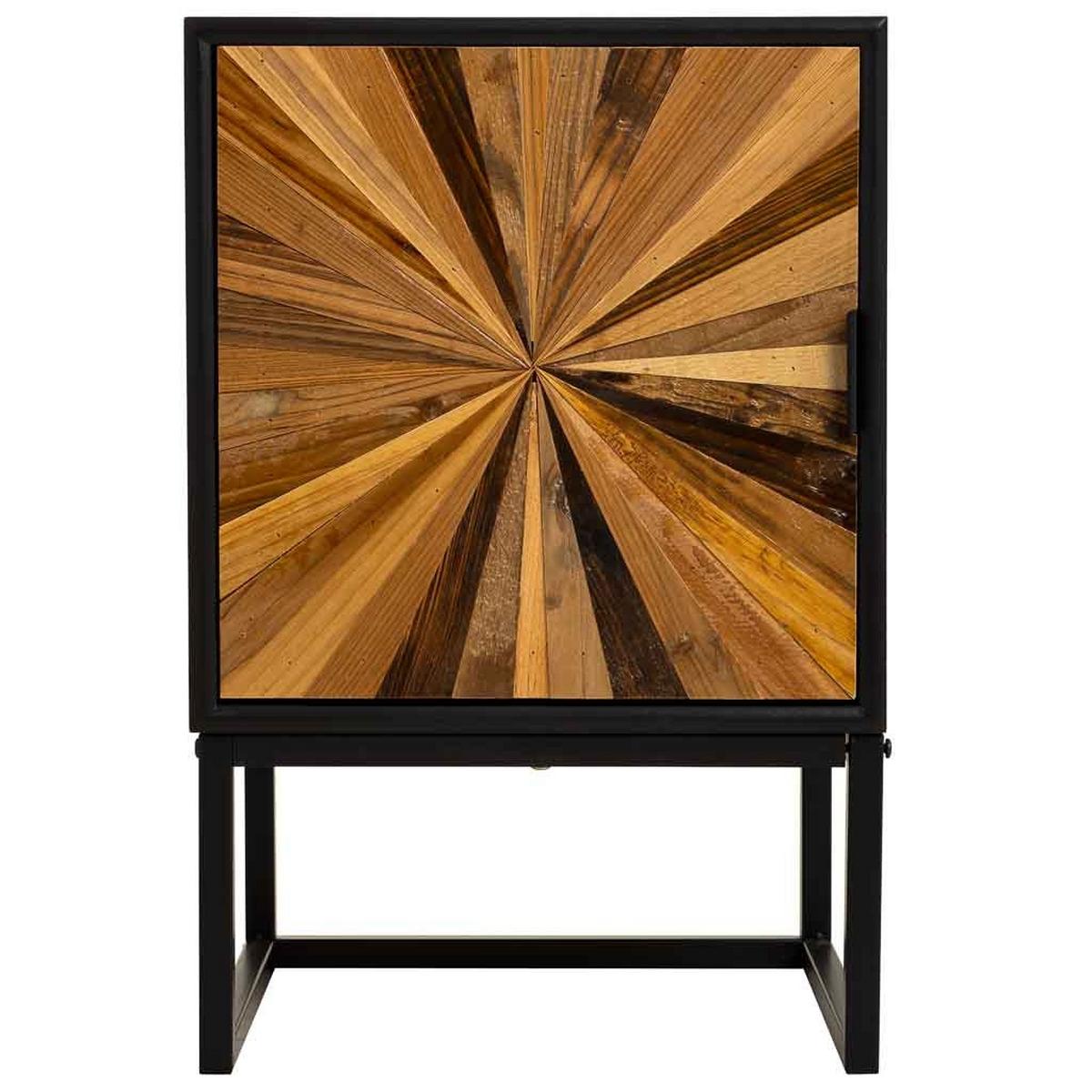 NACHTTISCH aus Holz, schwarz, 40x35x61cm - Schwarz, Holzwerkstoff (40/61/35cm) - Wanderlust