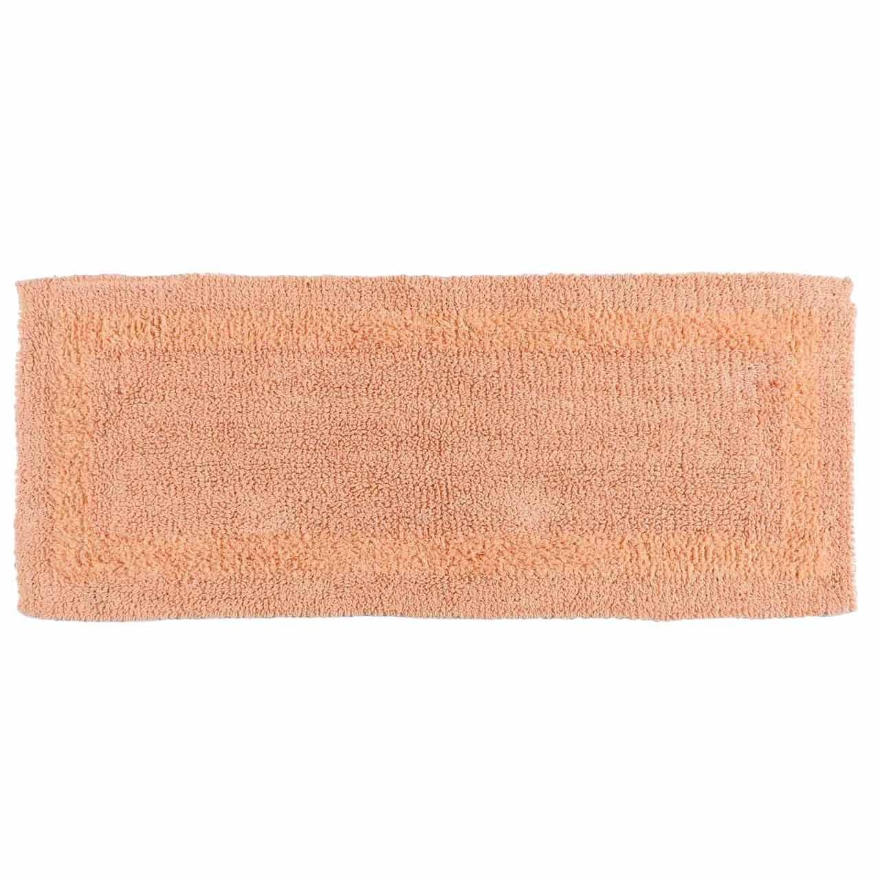 BADEMATTE 40/100 cm, 100% Baumwolle, wendbar - Orange, Textil (40/100cm) - Homescapes