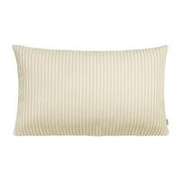 KISSENHÜLLE HYggelig No.2 Block Cord-Samt kreide-beige 50/30 cm - Ecru, Textil (30/50cm) - beties Heimtextil