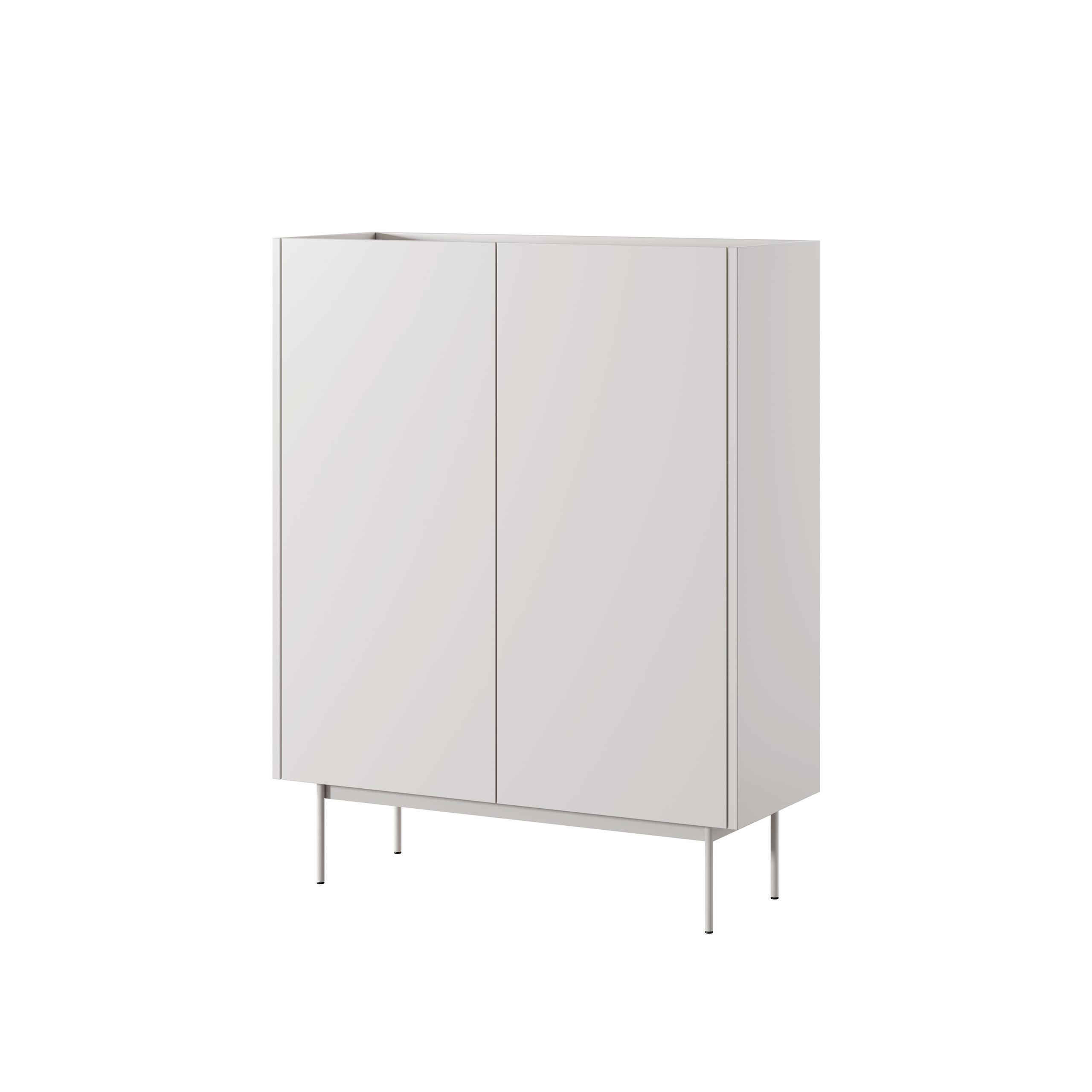 HIGHBOARD COLORE 97/122/37 cm mit 2 Türen Kaschmir - Kaschmir, Holzwerkstoff (97/122/37cm) - MASSENO