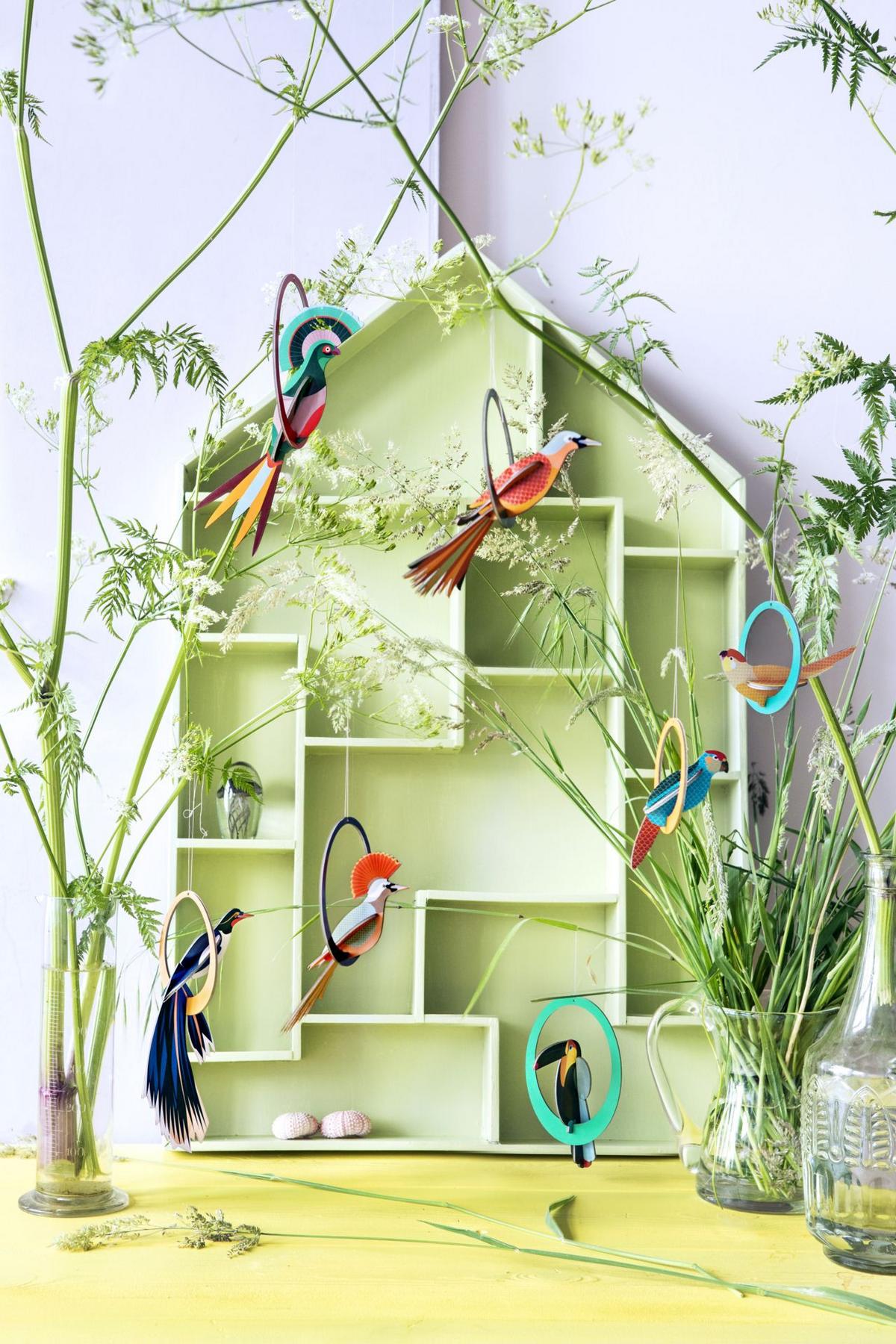 WANDSKULPTUR Bunt 10/2 cm - Multicolor, Wellpappe (0.07/2/14cm) - Studio Roof