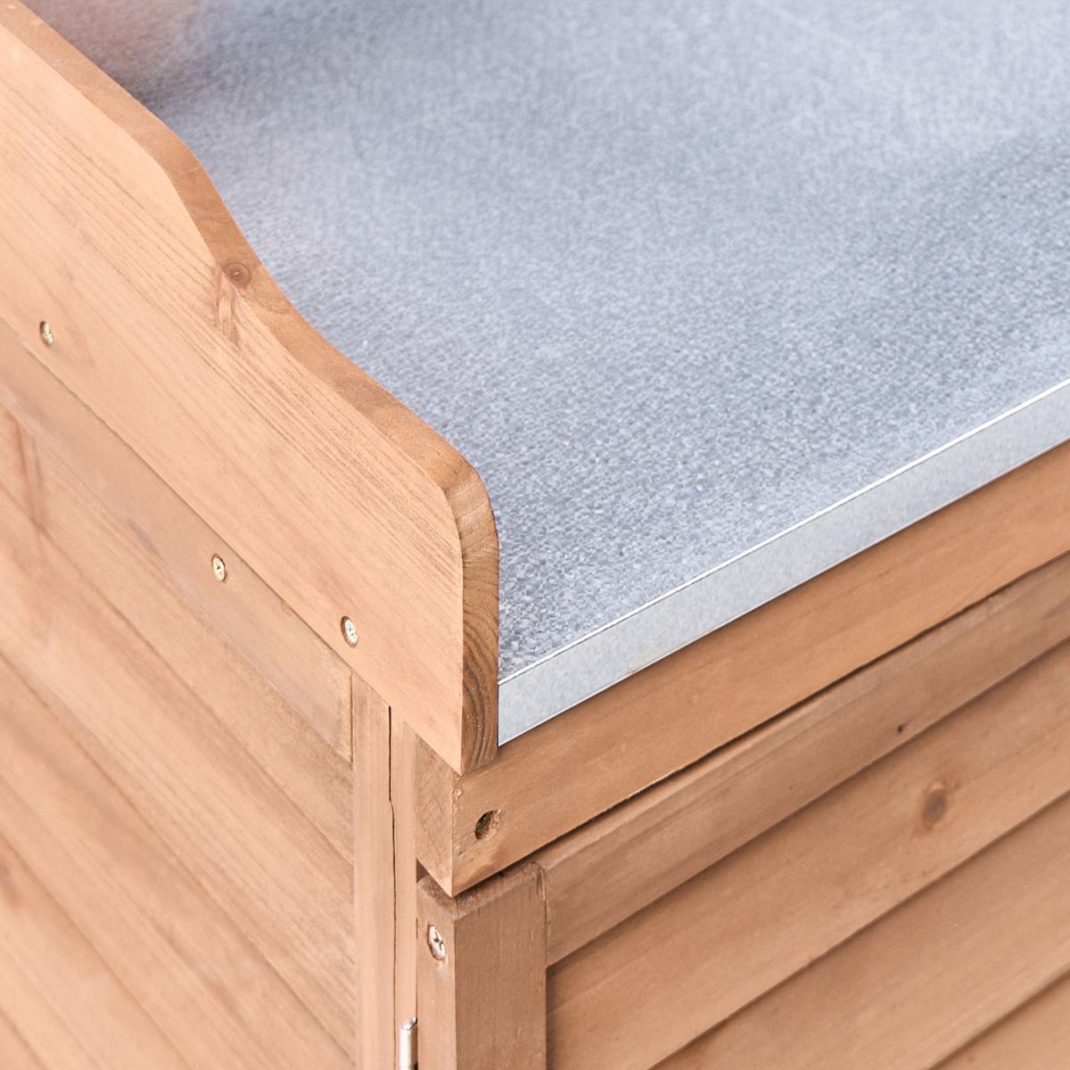 PFLANZTISCH 67/100 cm Tannenholz Braun Tereville - Braun, Holz - Beliani