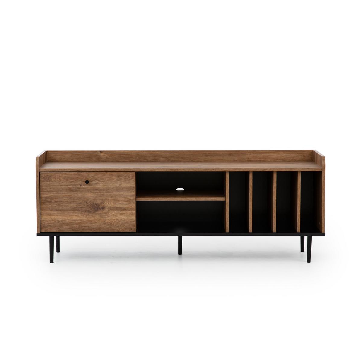 LOWBOARD Vasilia mit 1 Tür und 5 Einlegeböden, Brandy Castello - Eichefarben, Holzwerkstoff (150/56/40cm) - Beautysofa