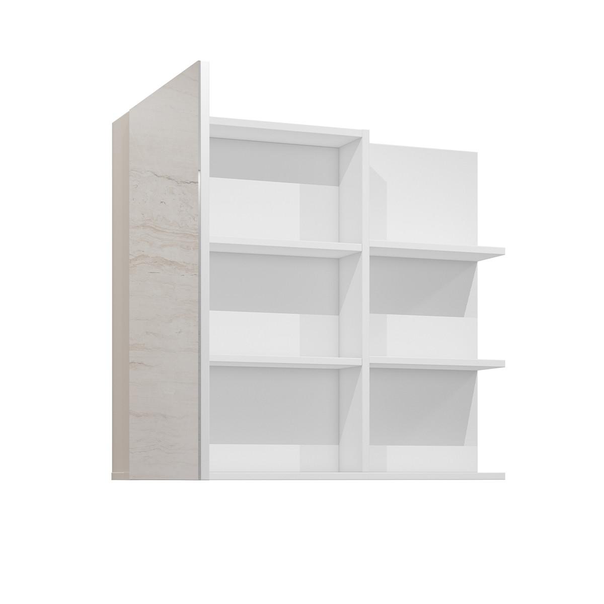 SCHRANK 1 Tür Sophéa Weiß - Weiß, Holzwerkstoff (78/70.6/18cm) - Petits-meubles