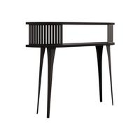 KONSOLENTISCH Roenni Oval - Schwarz, Holzwerkstoff/Metall (100/25/86cm) - MIRJAN24