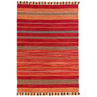 NATUR TEPPICH KELIM KALLEEN - Rot, Textil (140/200cm) - Pergamon