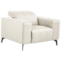 SESSEL Stoff Hellbeige Ommel - Beige, Textil (110/80/102cm) - Beliani