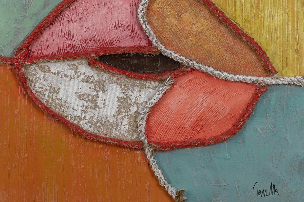 ACRYLBILD HANDGEMALT 60/90 cm - Multicolor, Holz/Textil (60/90cm) - KUNSTLOFT