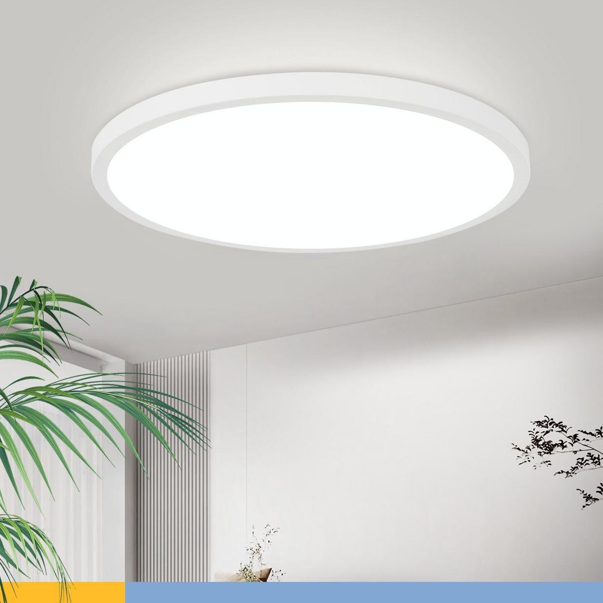 LED-DECKENLEUCHTE Hammer 30 cm - Weiß, Kunststoff (30/30/2.5cm) - Nettlife