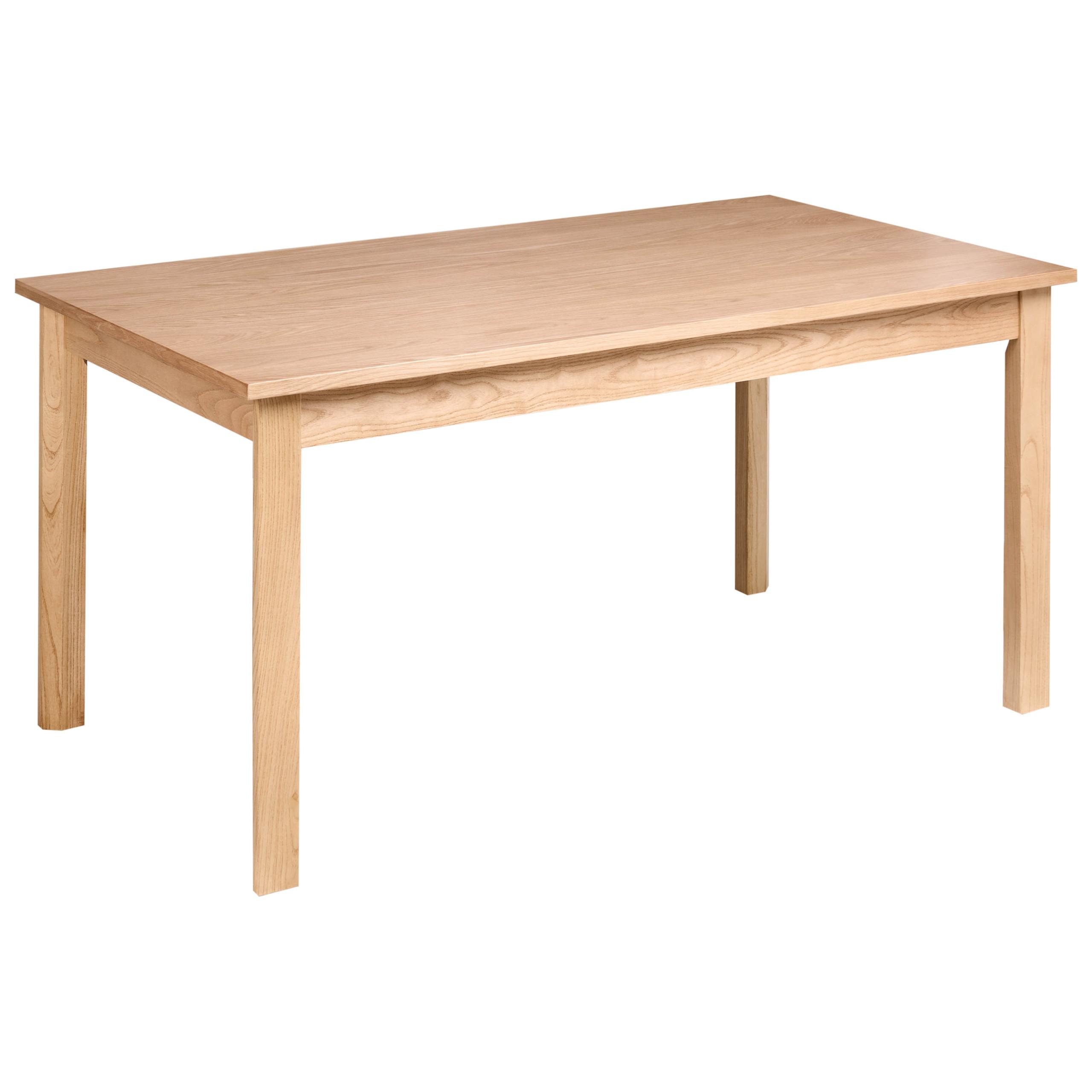 ESSTISCH Helle Eiche 160/90 cm Gisela - Hellbraun, Holzwerkstoff (160/90/77cm) - Beliani
