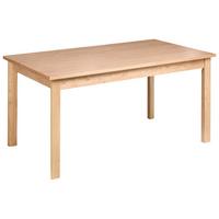 ESSTISCH Helle Eiche 160/90 cm Gisela - Hellbraun, Holzwerkstoff (160/90/77cm) - Beliani