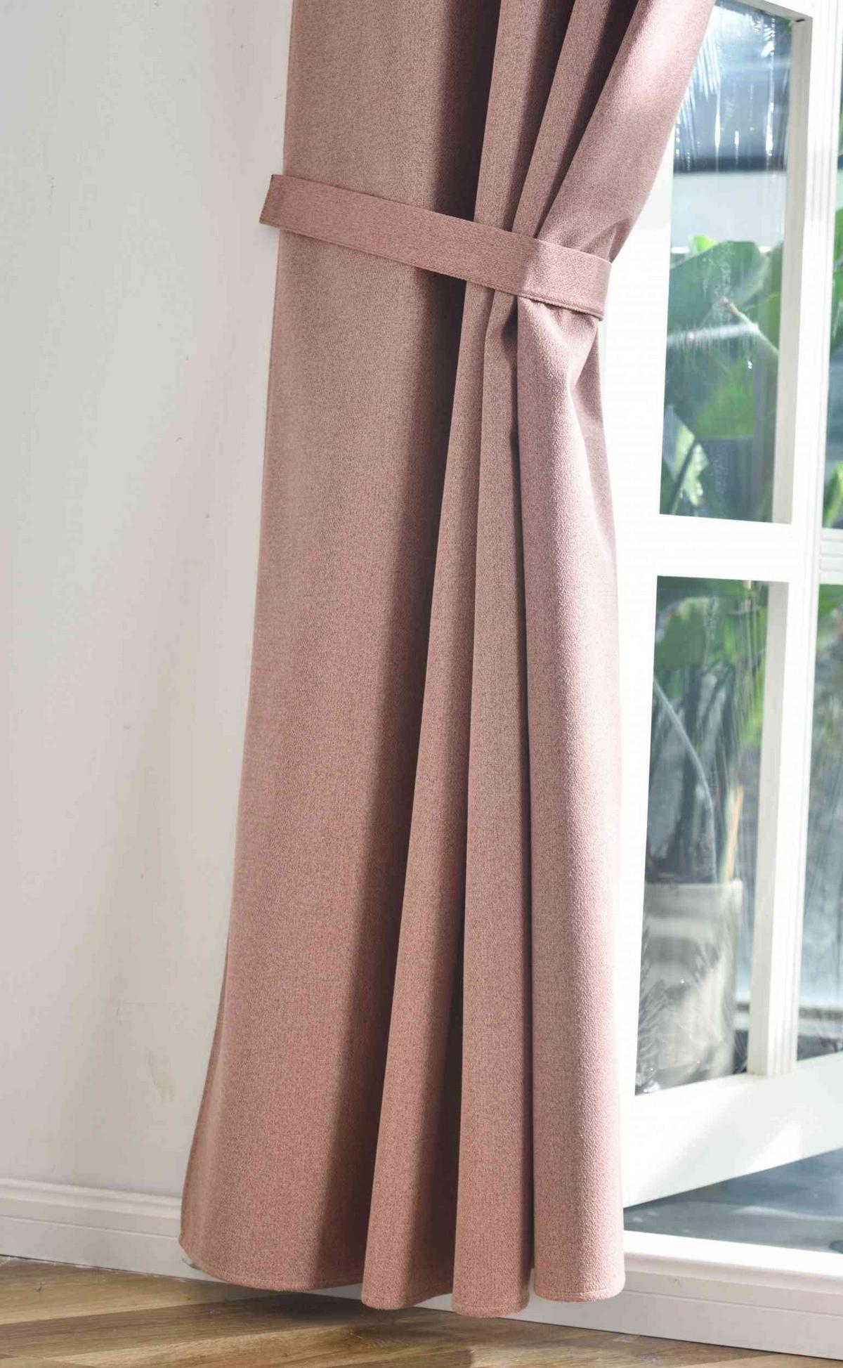 VORHANG MÜNCHEN DARK HxB 225x145 cm Altrosa - Altrosa, Textil (145/225/225cm) - Gardinenbox