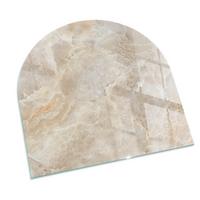 GLASPLATTE für Kamin 100x100 cm - Beige, Glas (100/100/0.4cm) - TULUP