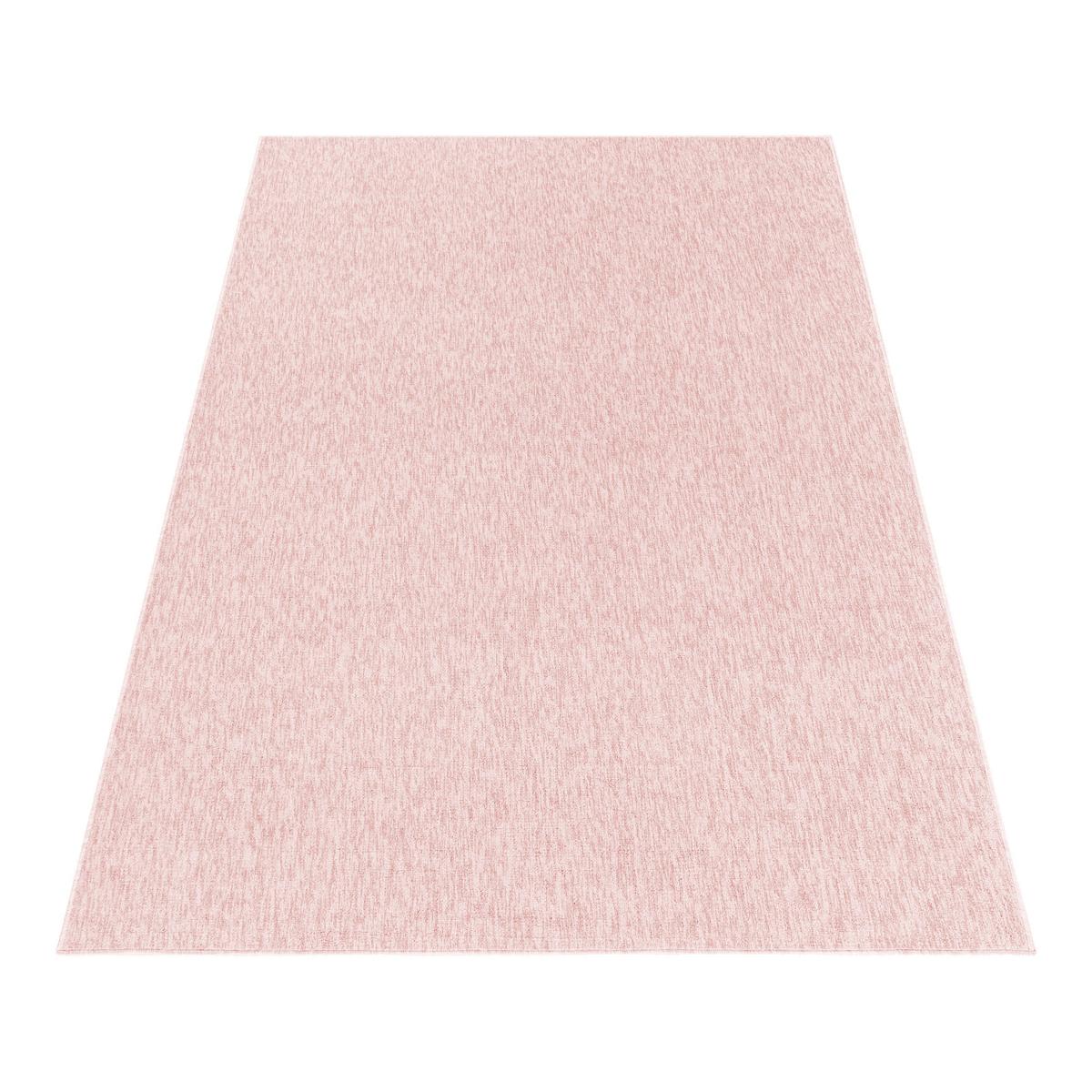 KURZFLORTEPPICH AMMER, einfarbig, Rosa, 200 x 290 cm - Rosa, Textil (290/200cm) - KADIMA DESIGN