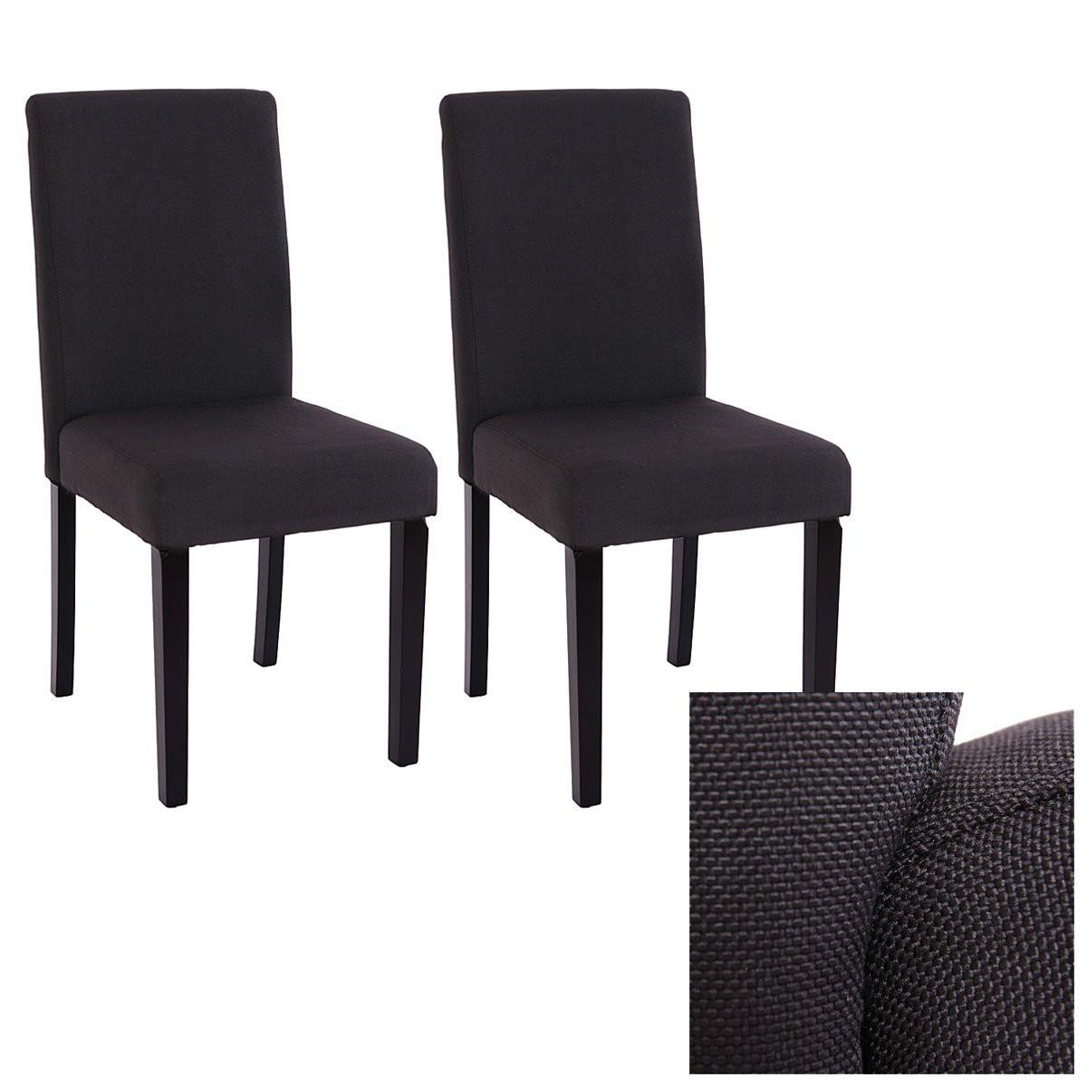 ESSZIMMERSTUHL Schwarz, Dunkelbraun 2er-Set - Dunkelbraun/Schwarz, Textil (43/90/56cm) - MCW