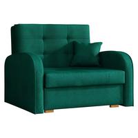 SCHLAFSOFA Viva Gold I - Smaragdgrün/Braun, Holz/Textil (103/85/98cm) - MIRJAN24