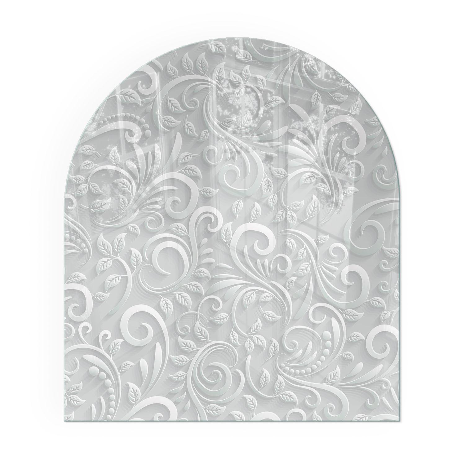 GLASPLATTE für Kamin 80x70 cm - Grau, Glas (80/70/0.4cm) - TULUP