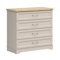 KOMMODE Perle Kaschmir - Beige, Holzwerkstoff (94/89/44cm) - Petits-meubles